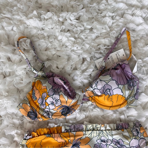 NWT Women's 2-Piece Swim Top & High Waist Bikini Bottoms Swimsuit set SIZE SMALL - Picture 7 of 17